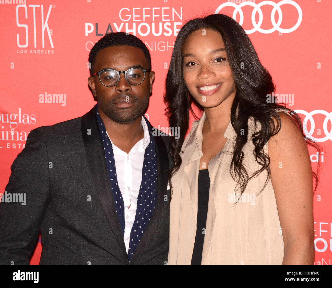 Tobie Windham and Shinelle Azoroh attends the opening night of