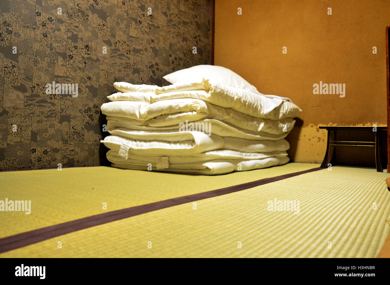Japan bedroom and bedding sets japanese old style Stock Photo Alamy