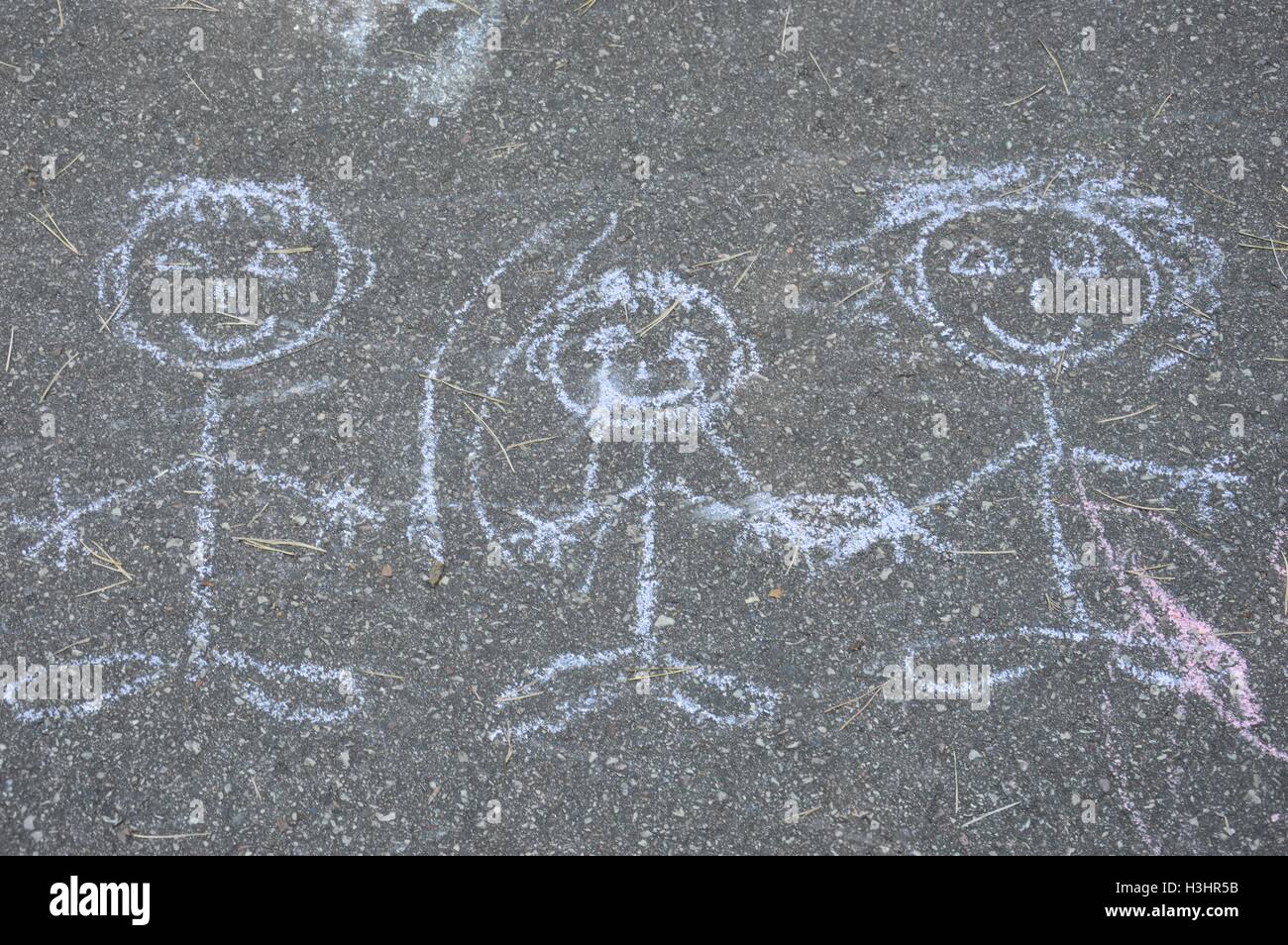 Children and funny drawings Stock Photo - Alamy