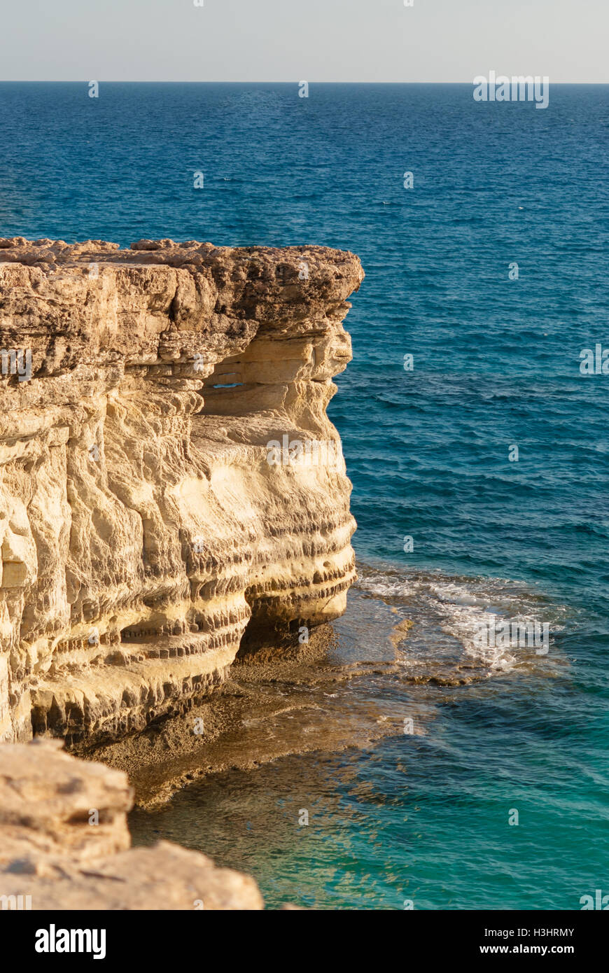 View of the sea and cliffs of Cape Greco. Protaras. Cyprus Stock Photo -  Alamy