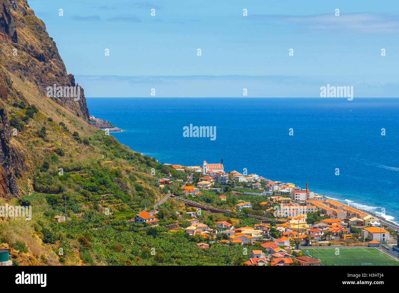 breathtaking view from the cliff on Madalena do Mar , Madeira, Portugal ...