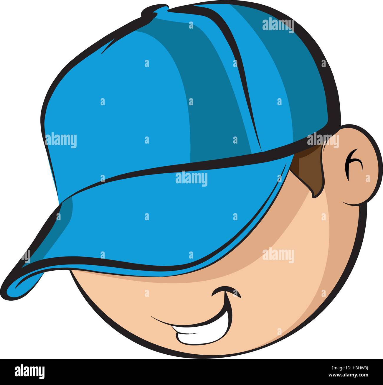 Cartoon Boy With Cap High Resolution Stock Photography and Images - Alamy