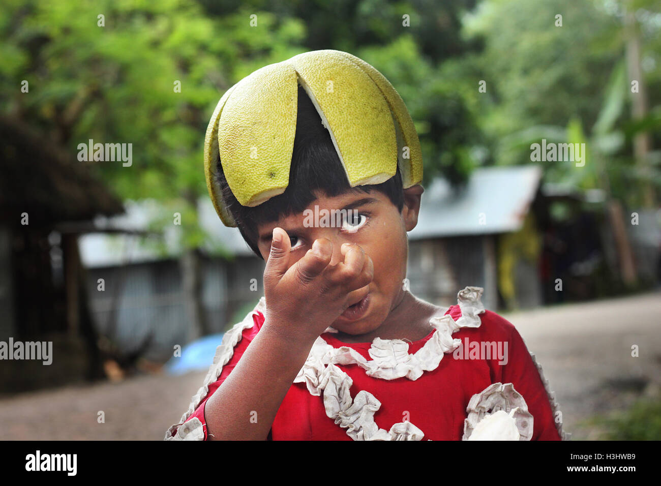 Portrait of  girl at Khulna, Bangladesh. Stock Photo