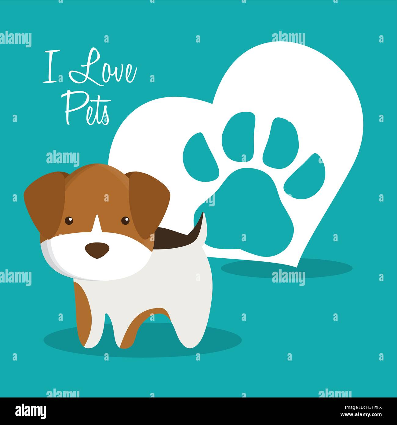 i love pets heart poster Stock Vector Image & Art Alamy