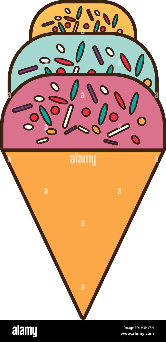 delicious sweet ice cream Stock Vector Image & Art - Alamy