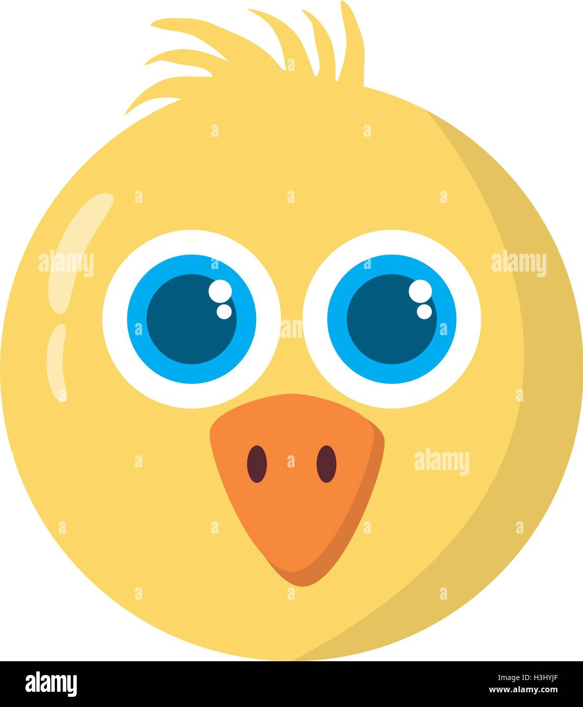 chicken little animal farm isolated icon Stock Vector Image & Art - Alamy