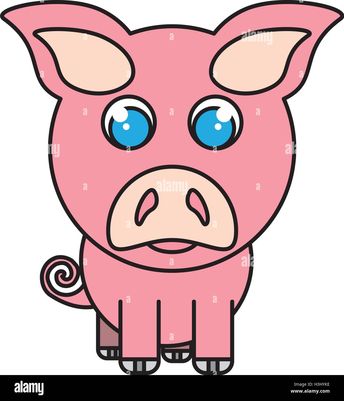 pig animal farm isolated icon Stock Vector Image & Art - Alamy