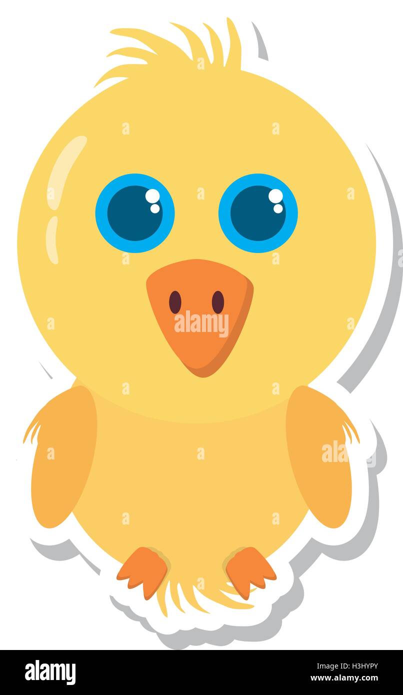 chicken little animal farm isolated icon Stock Vector Image & Art - Alamy