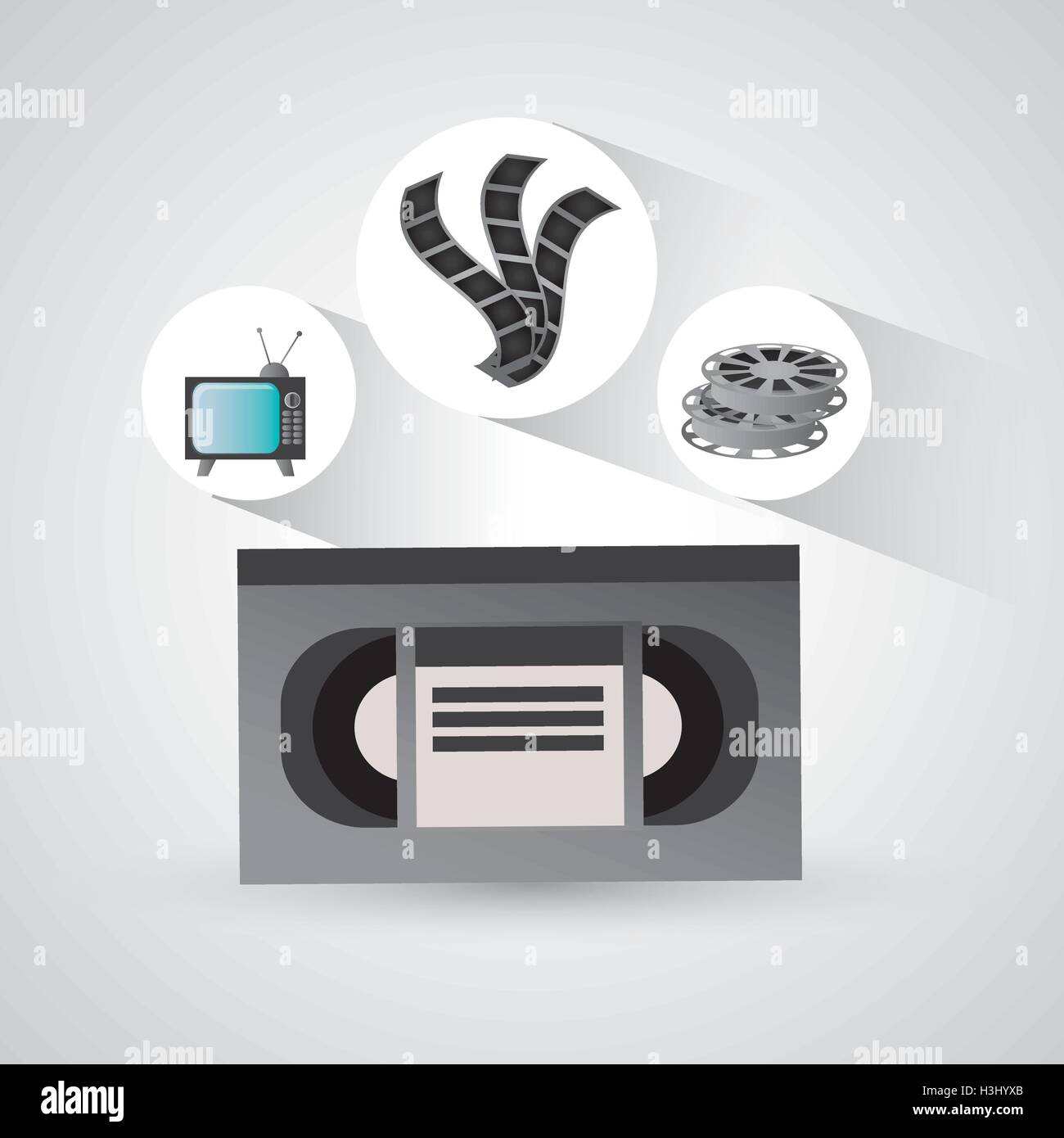Film reel vhs tv and movie design Stock Vector Image & Art - Alamy