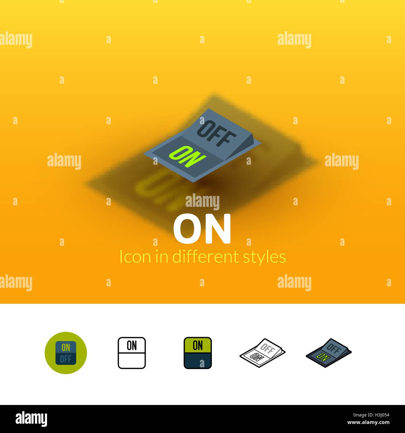 Off icon in different Stock Vector Images - Alamy