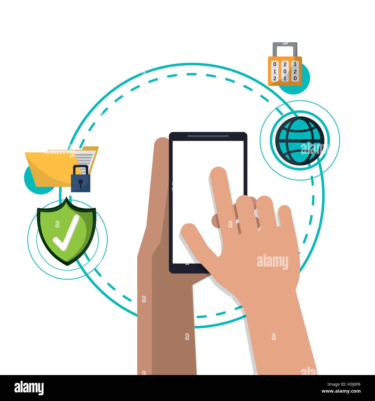 Security system and protection design Stock Vector Image & Art - Alamy