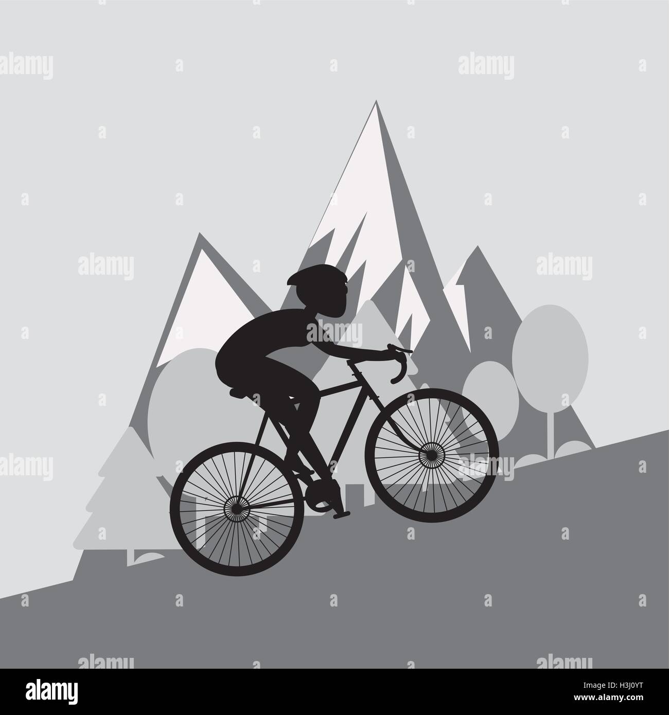 bike and cyclist icons image Stock Vector Image & Art - Alamy