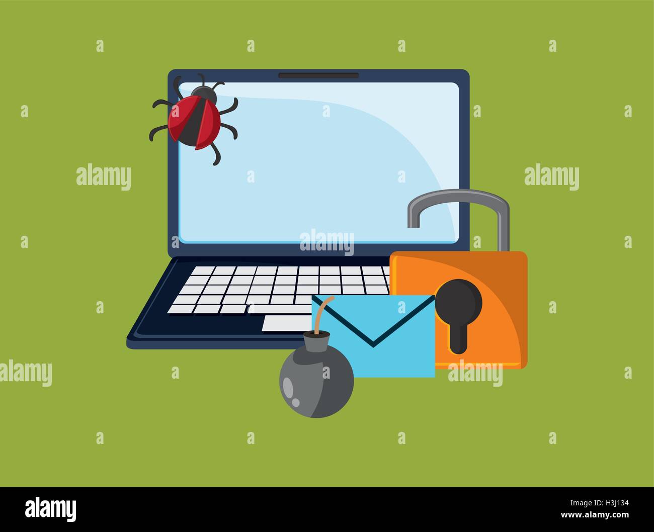 internet security related icons image Stock Vector Image & Art - Alamy