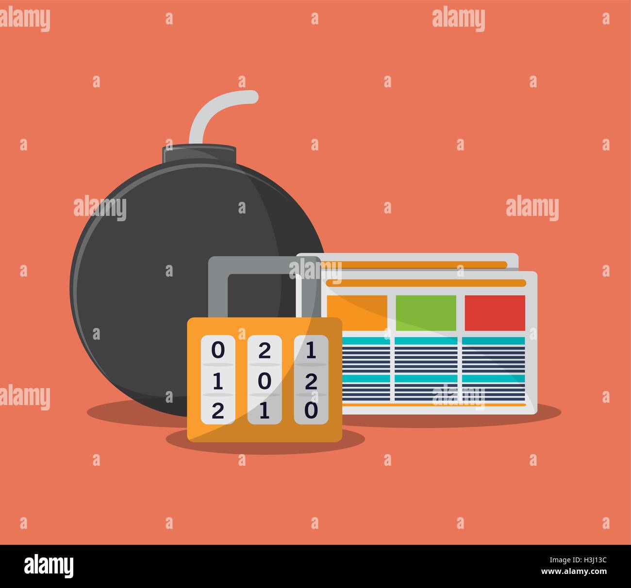 internet security related icons image Stock Vector Image & Art - Alamy
