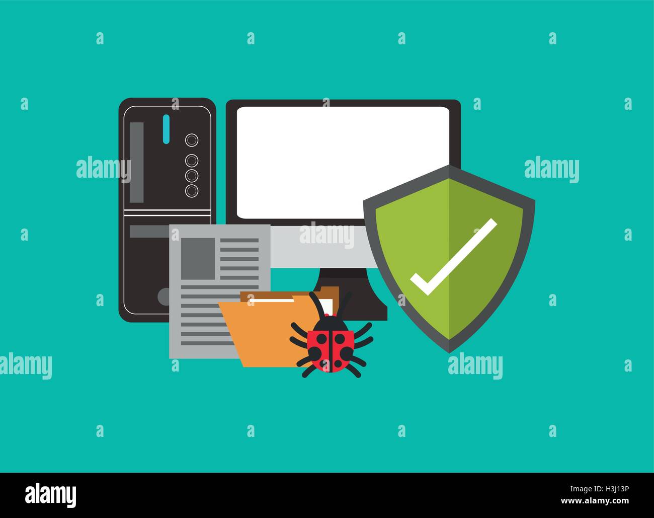 internet security related icons image Stock Vector Image & Art - Alamy