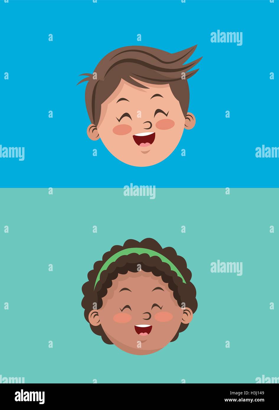 happy child image Stock Vector Image & Art - Alamy