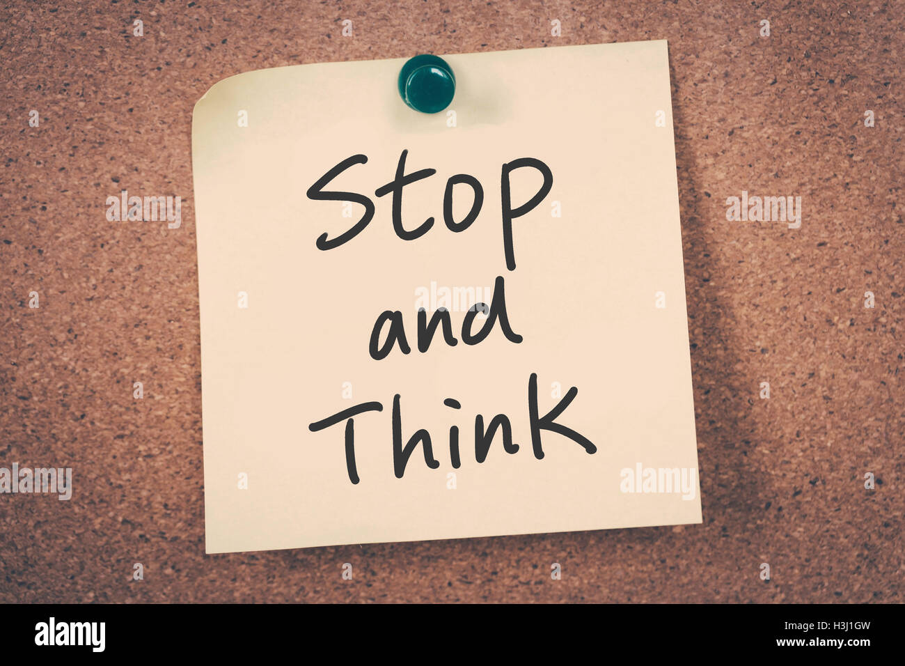 stop and think Stock Photo - Alamy