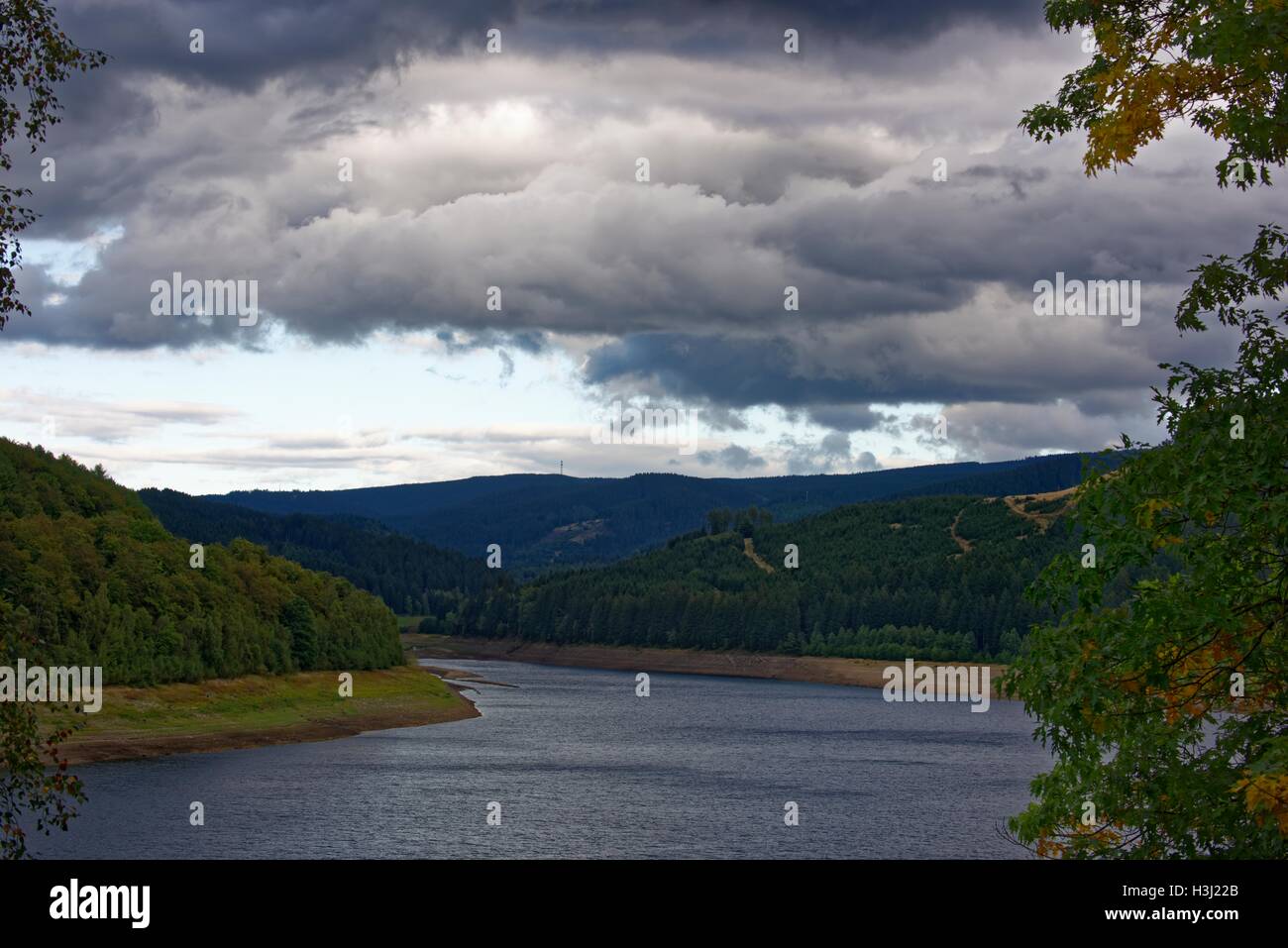 Sösestausee in Harz,Germany. Stock Photo