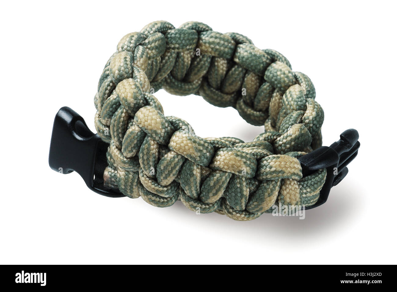 https://c8.alamy.com/comp/H3J2XD/para-cord-survival-bracelet-on-white-background-H3J2XD.jpg