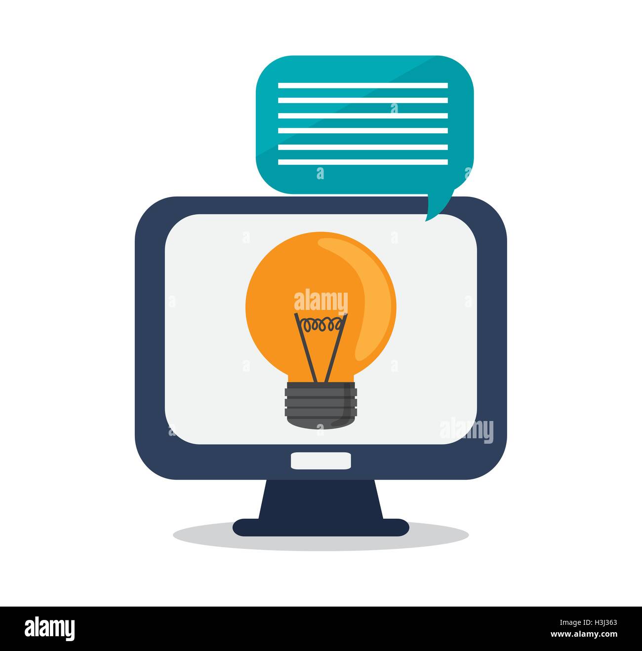 Computer and social media design Stock Vector Image & Art - Alamy