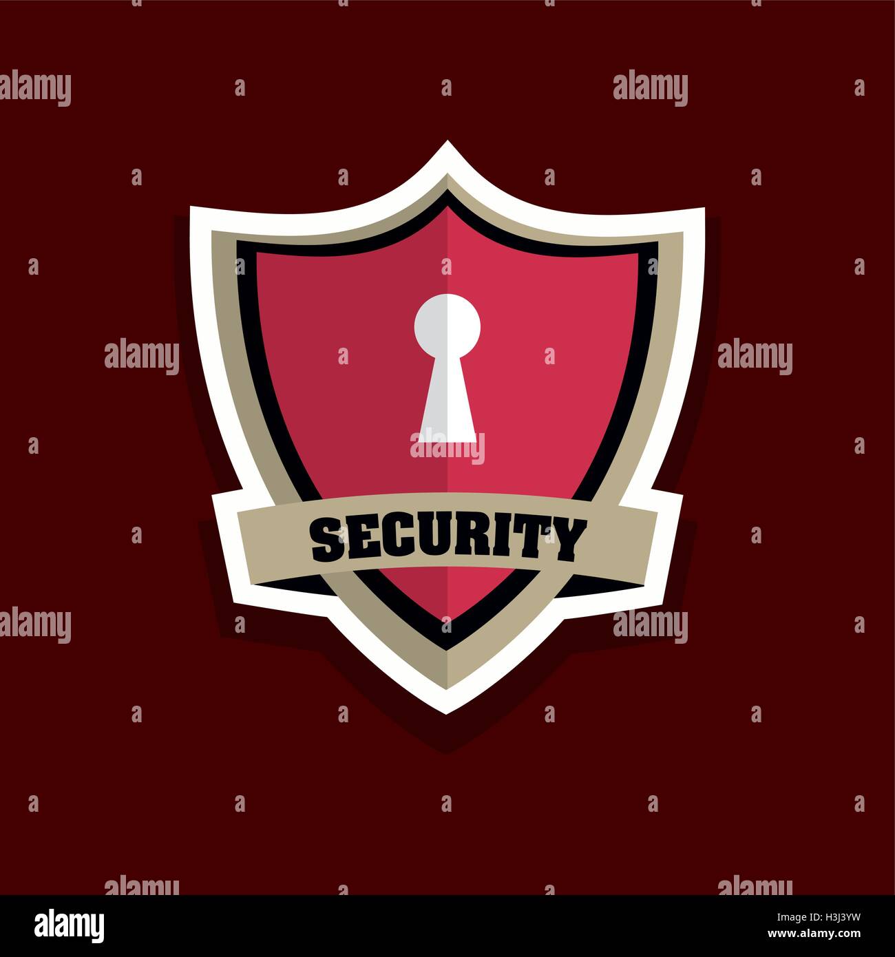 Security Shield icon, vector illustration Stock Vector Image & Art - Alamy