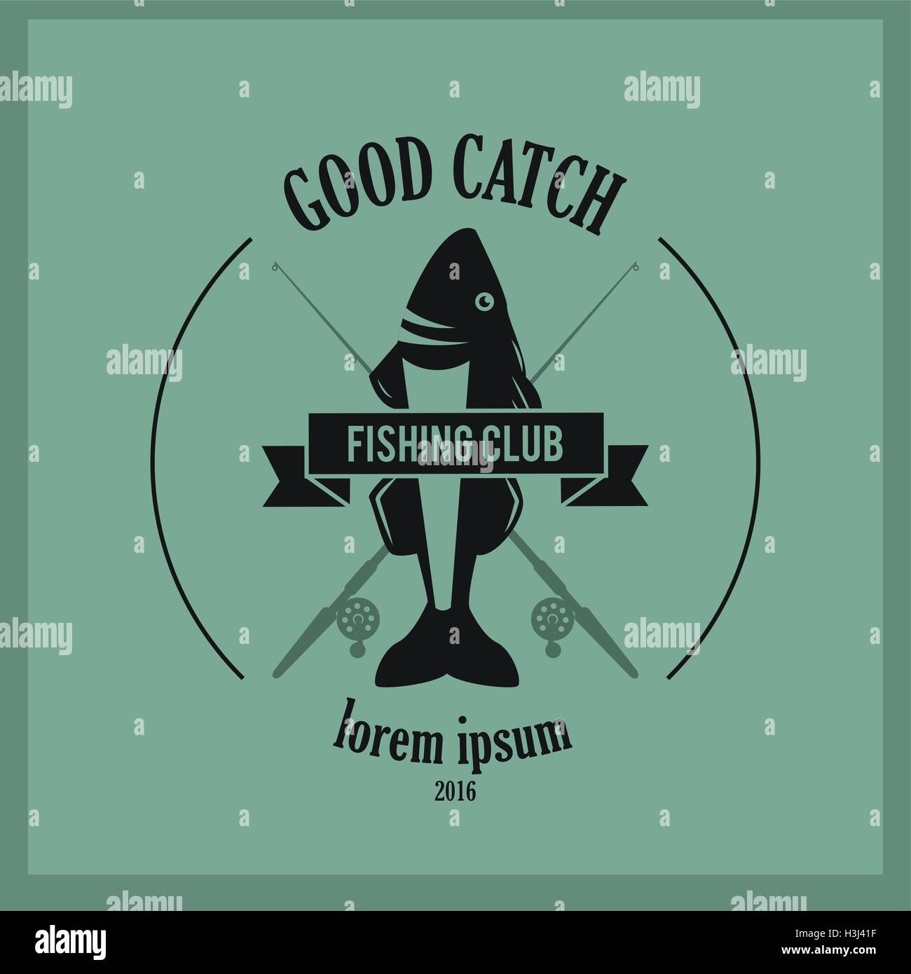 Fishing graphic design Stock Vector Image & Art Alamy