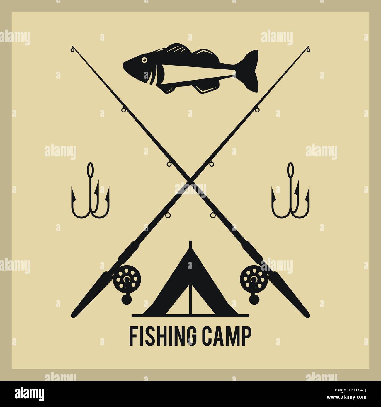 Fishing graphic design Stock Vector Image & Art Alamy