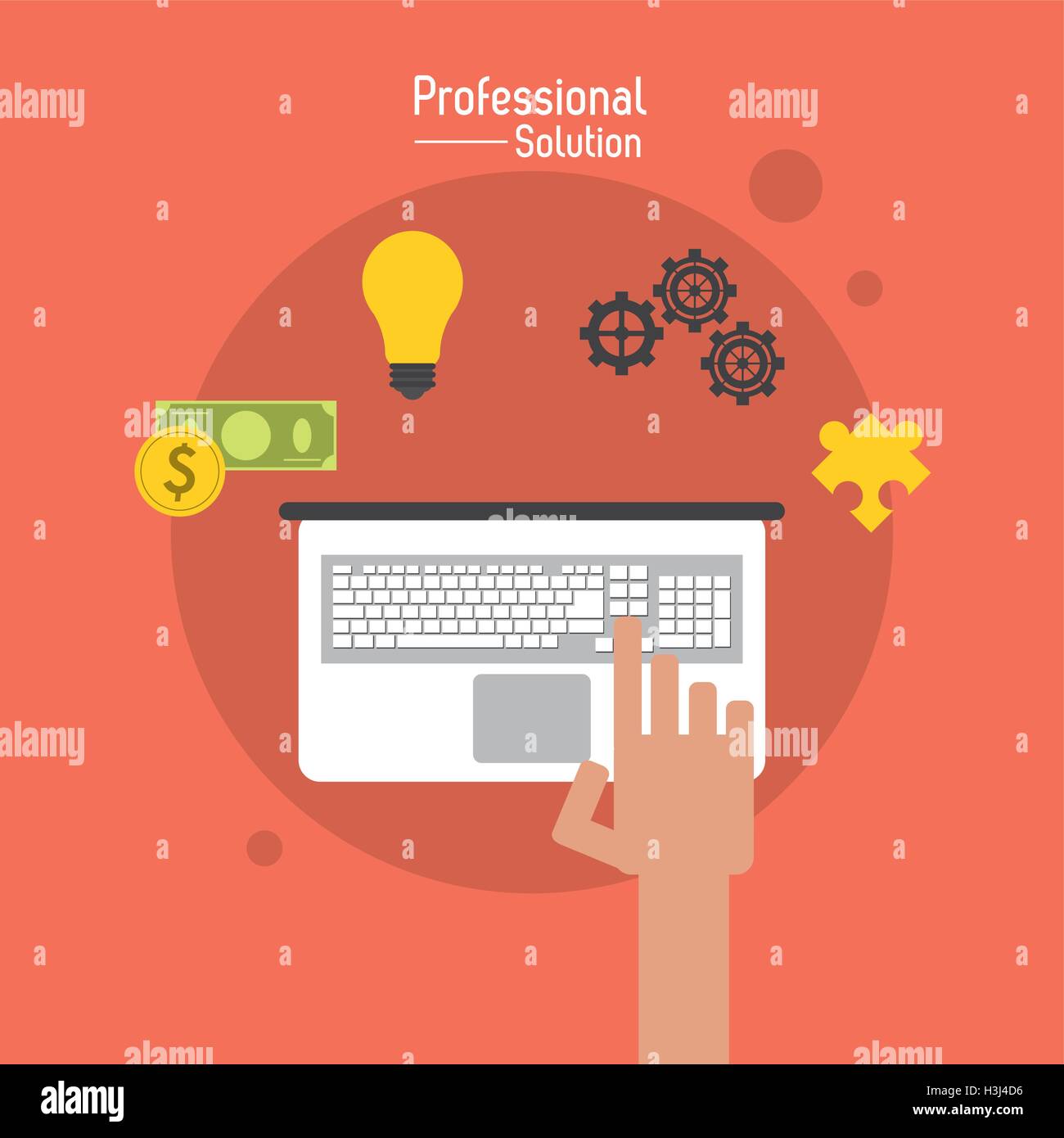 Flat illustration about customer service design Stock Vector Image ...
