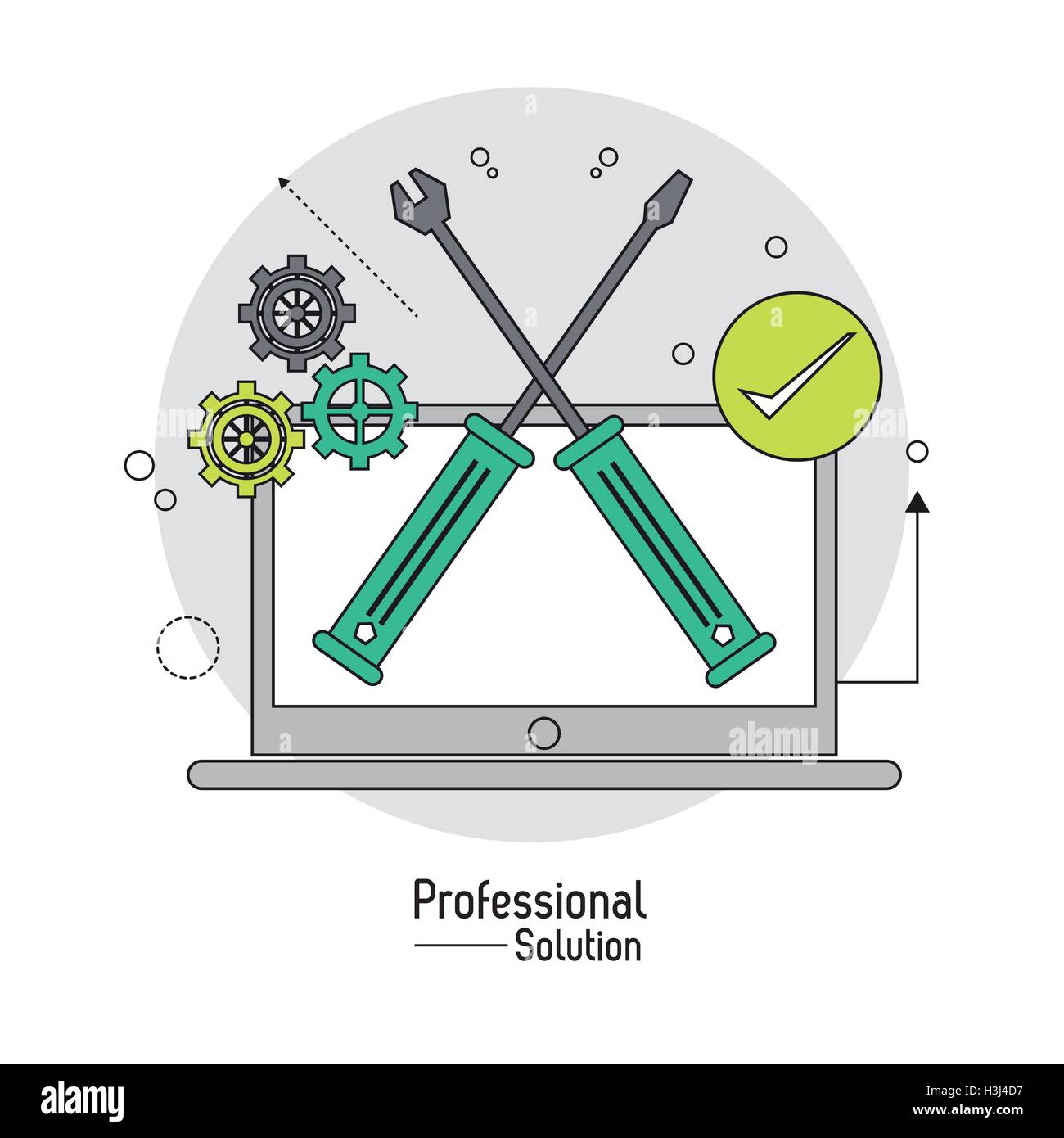 Flat illustration about customer service design Stock Vector Image ...