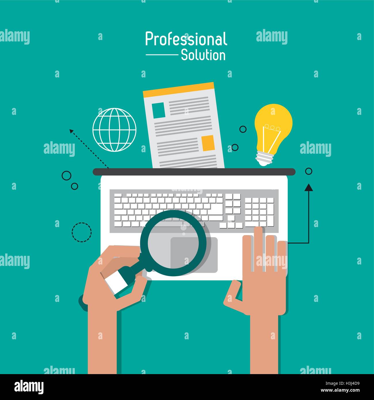 Flat illustration about customer service design Stock Vector Image ...