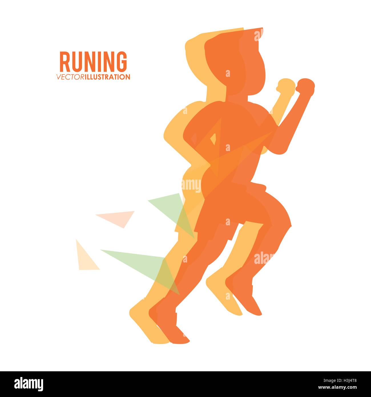 Running design. fitness concept. white background Stock Vector Image ...