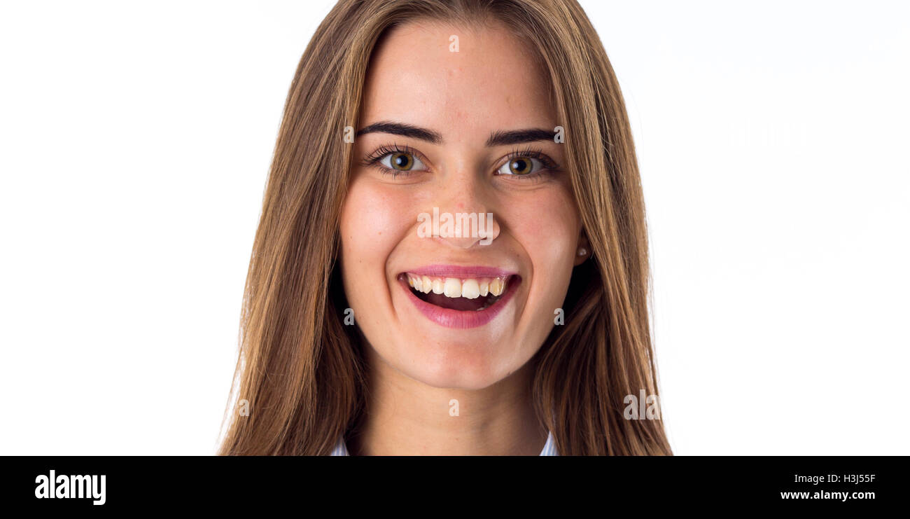 Young woman smiling Stock Photo