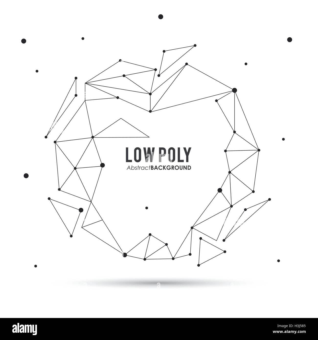 Simple Polygon Design Polygonal design. Geometric shape design. , vector illustration Stock ...