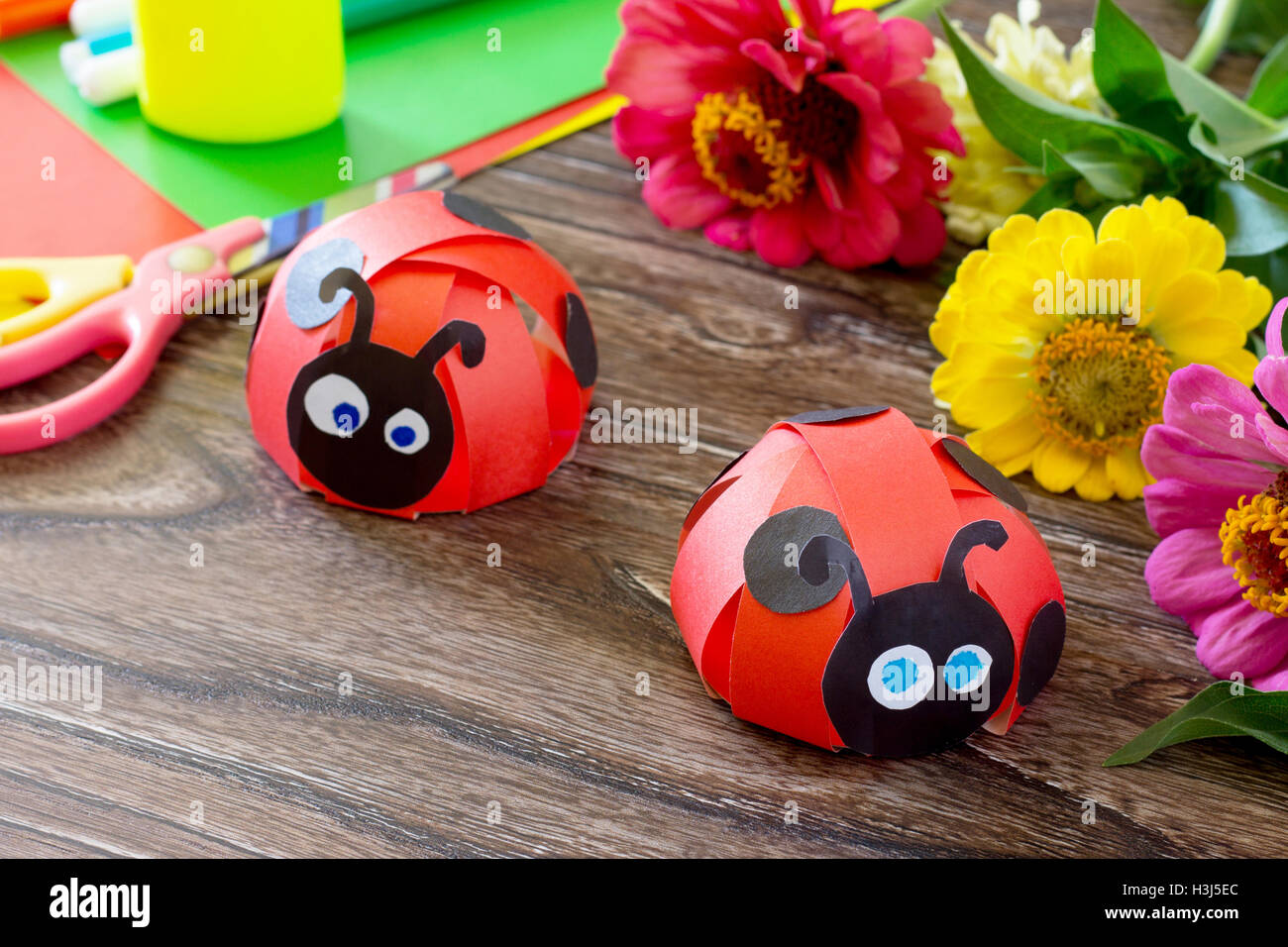 Божья коровка из грецкого ореха