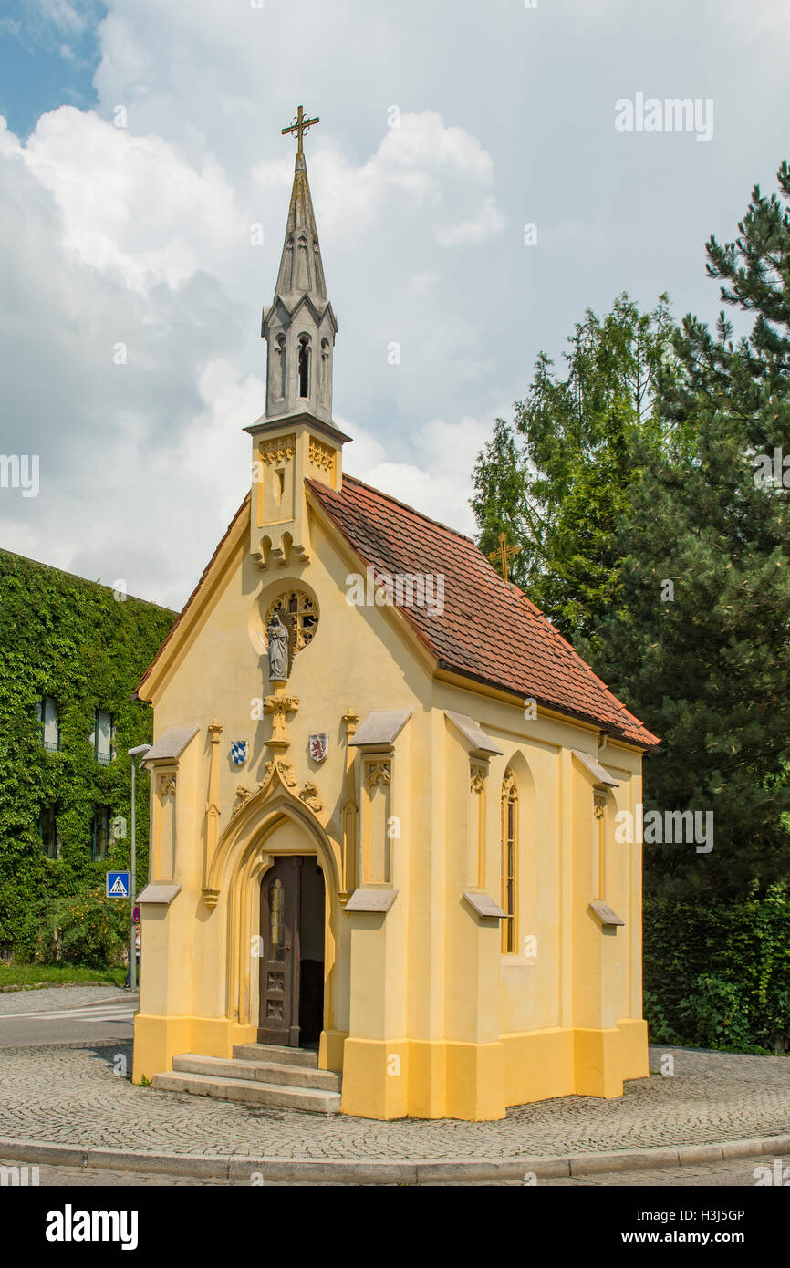 Max-Emanuel Kapelle, Wasserburg am Inns, Bavaria, Germany Stock Photo
