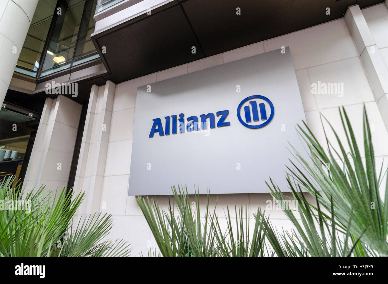 Allianz offices in the City of London, UK Stock Photo