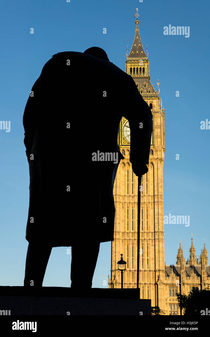 Sir winston churchill silhouette hires stock photography and images