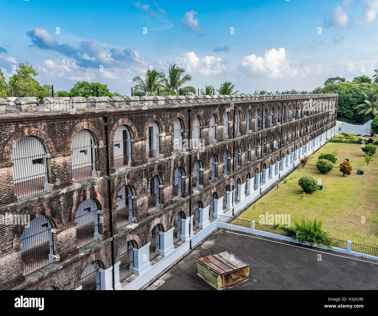 Famous Cellular jail at Port Blair, Andaman and Nicobar India Stock Photo