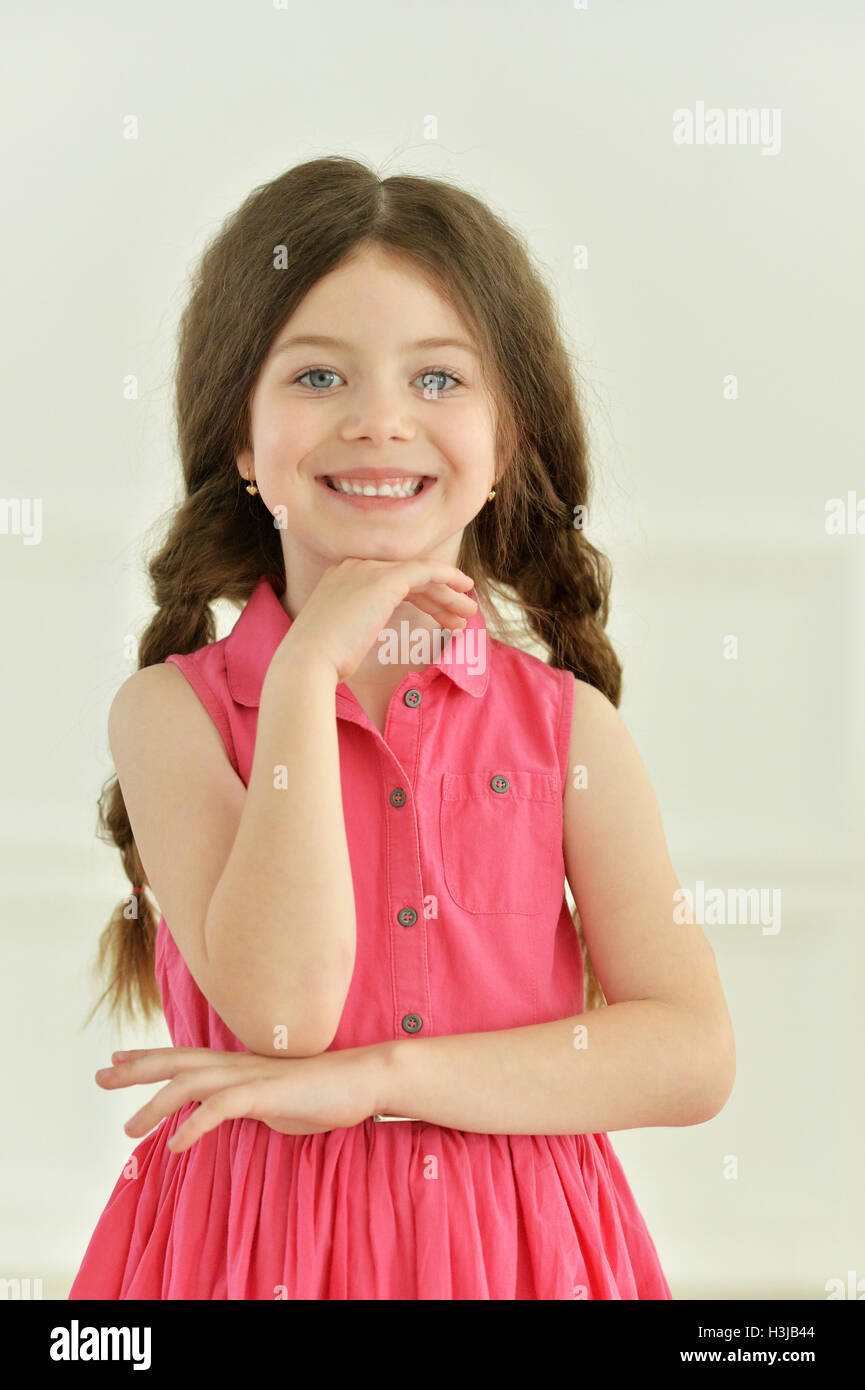 cute little girl posing Stock Photo - Alamy