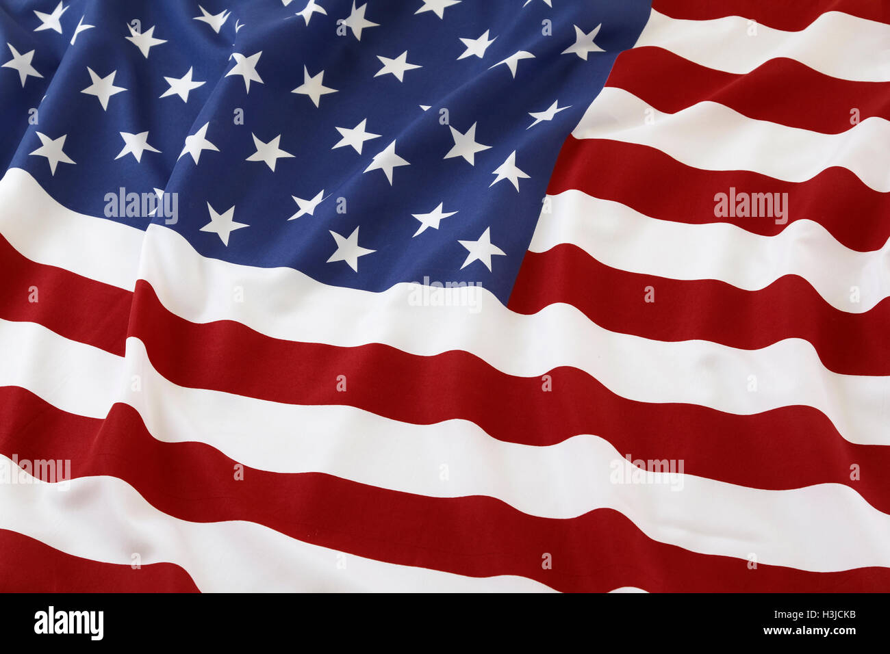 Closeup of rippled American flag Stock Photo - Alamy