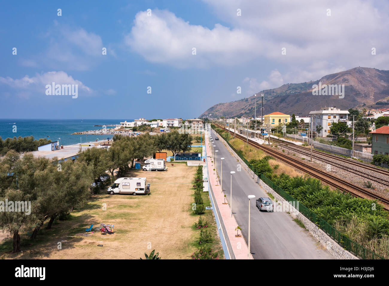 View of Campora San Giovanni town in Calabria, Italy Stock Photo