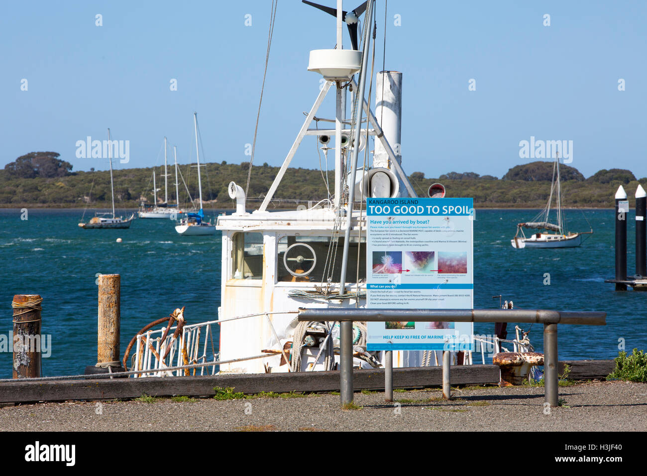 American River township on Kangaroo island, South Australia Stock Photo