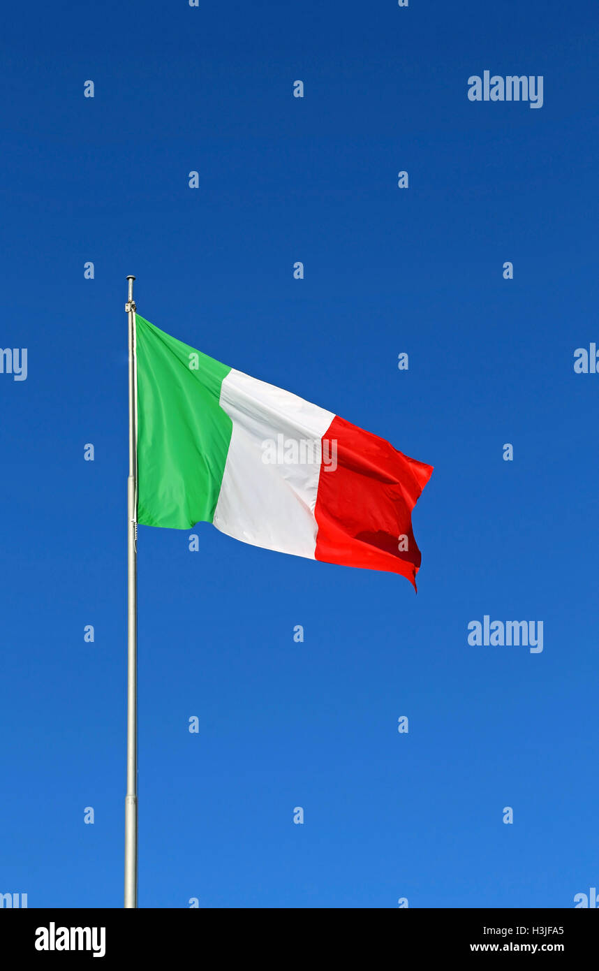 Bandiera italiana Foto Stock, Bandiera italiana Immagini