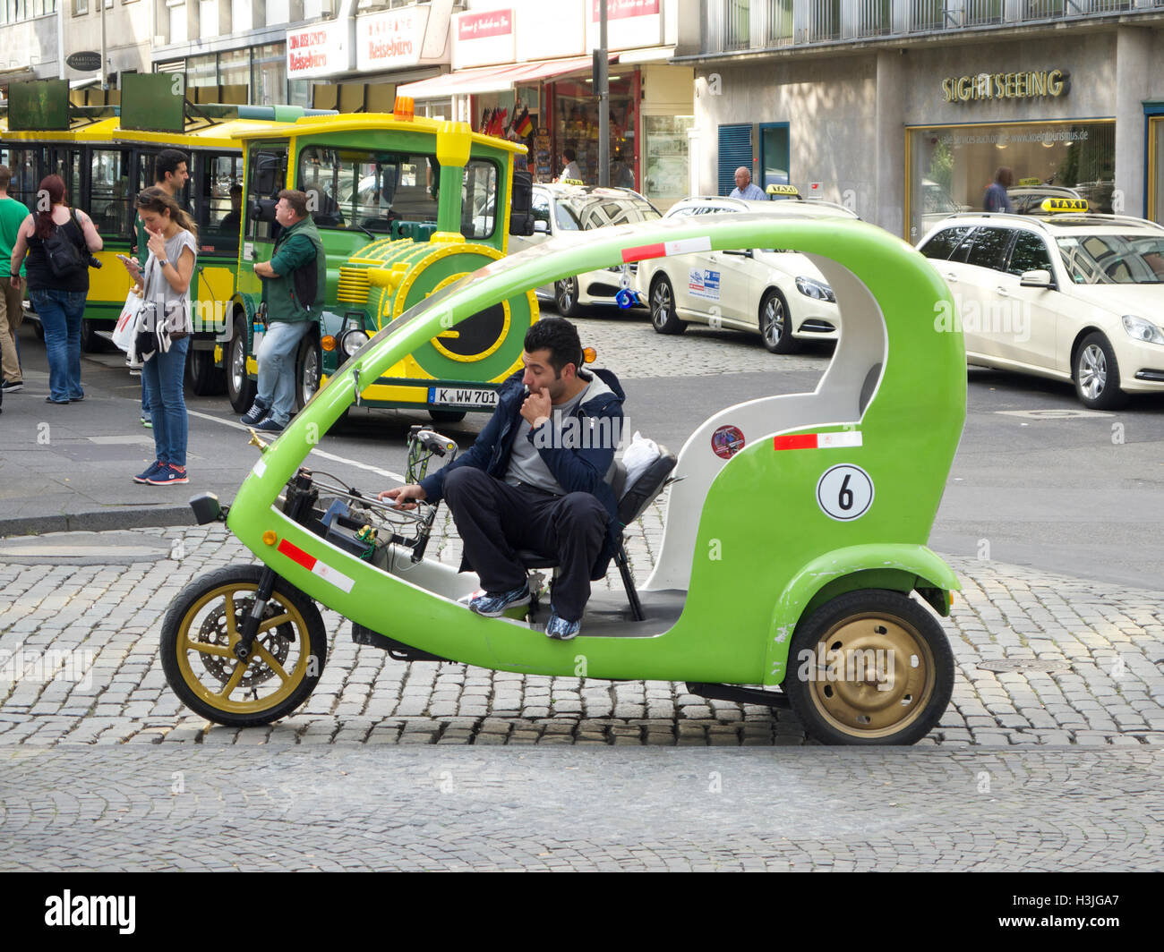 Tourist transport in the city center of Cologne, Germany Stock Photo
