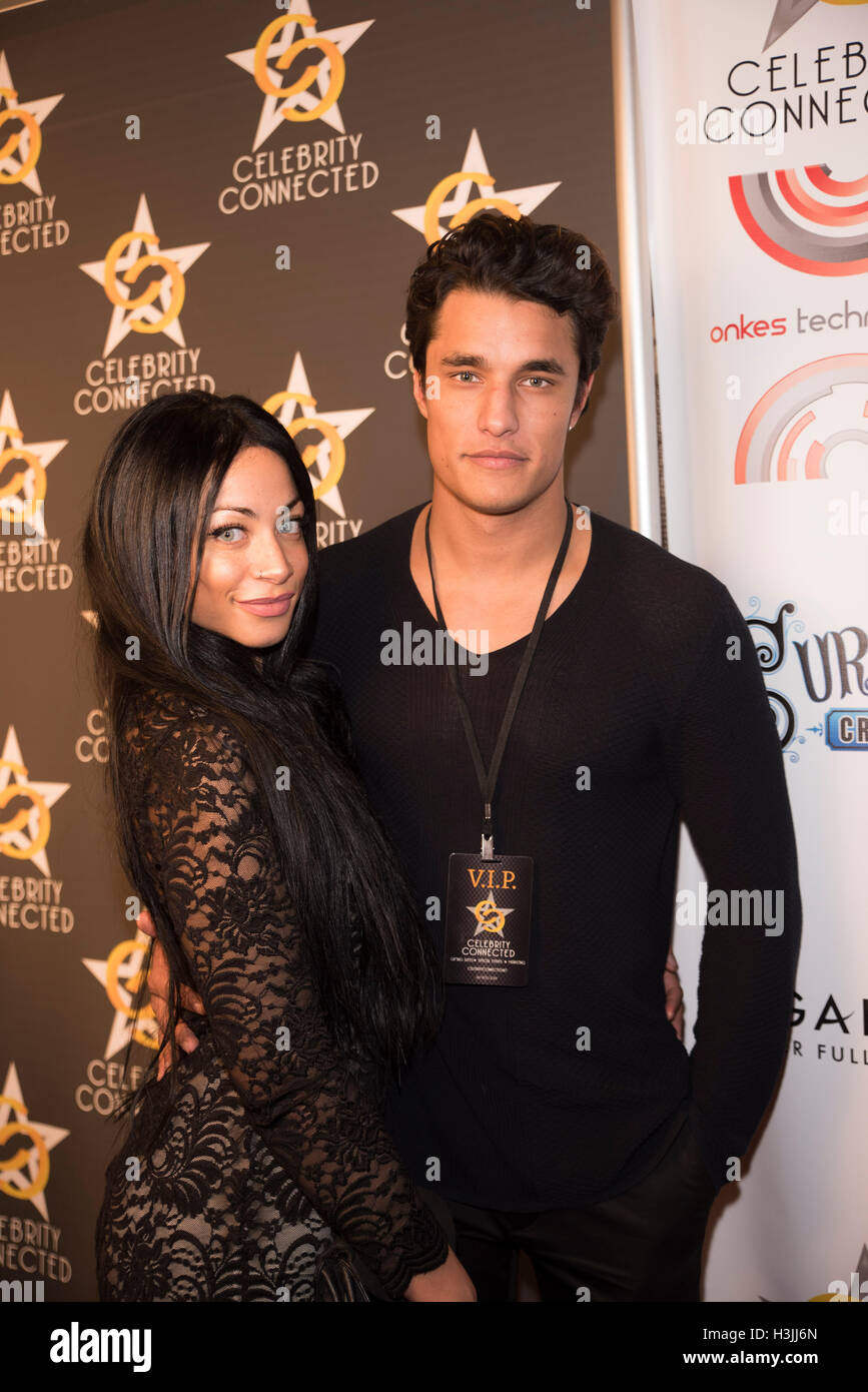 Staz Nair with Klara Vernier arrive at Celebrity Connected 2016 Luxury