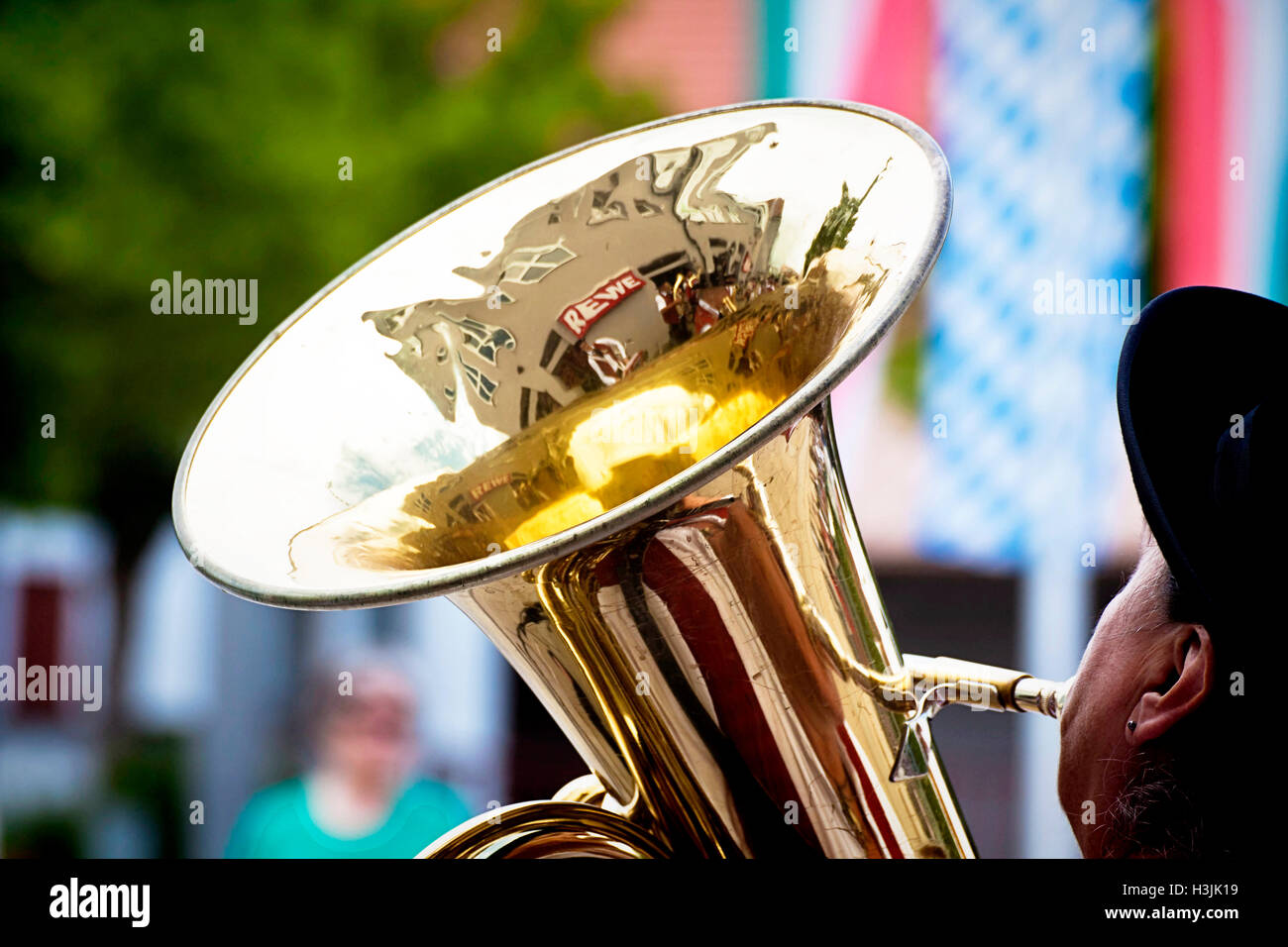 Bavarian brass band tuba player hires stock photography and images Alamy