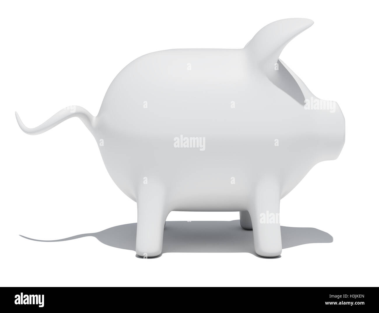 Side view of piggy bank Stock Photo - Alamy