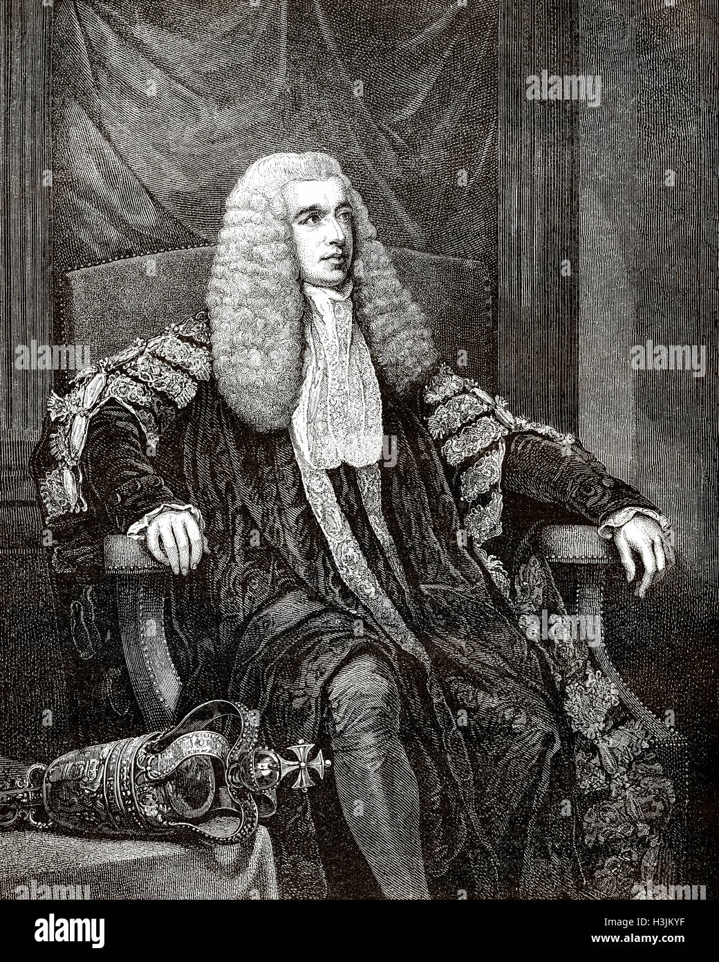Charles Abbot, 1st Baron Colchester, 1757-1829, a British barrister and statesman Stock Photo