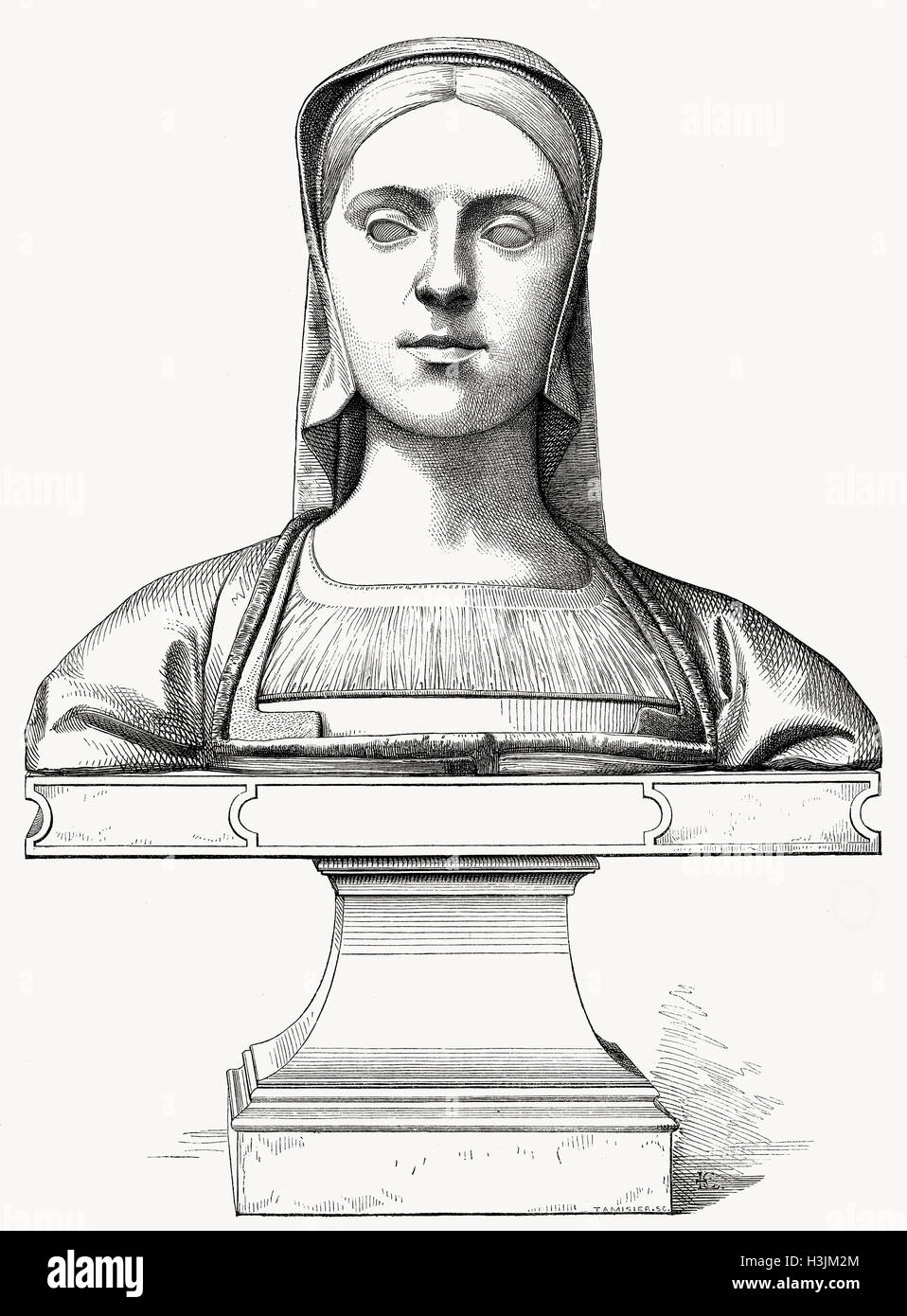 Joanna of Castile, 1479-1555, called the Mad, queen of Castile and Aragon Stock Photo