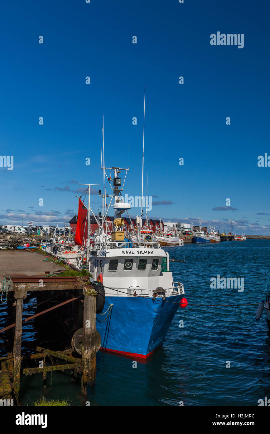 Norwegian fishing industry, Andenes, Lofoten Islands, Norway Stock
